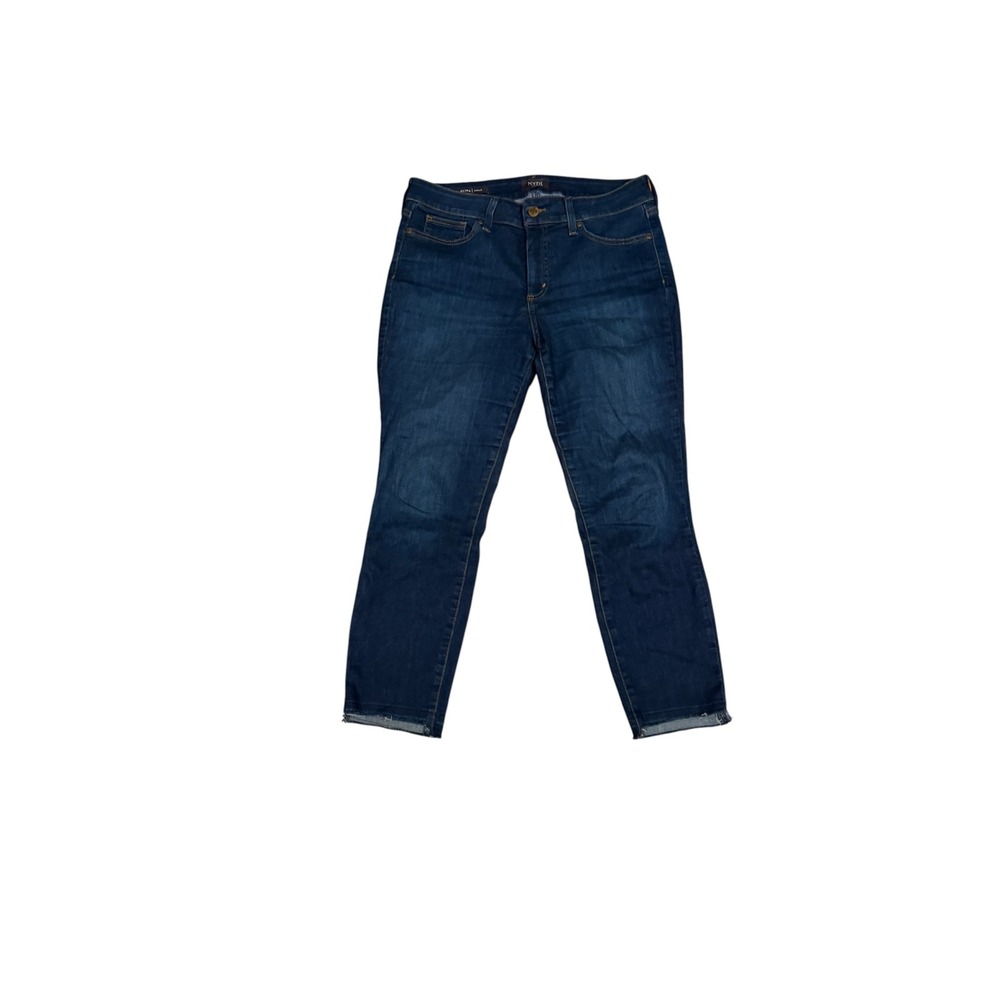 NYDJ Alina Ankle Jeans Women 10P Dark Wash Slim Fit Lift Tuck Denim sleek cozy